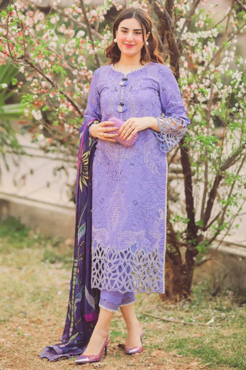 MUSHQ - 3PC LAWN EMBROIDERED BA-94