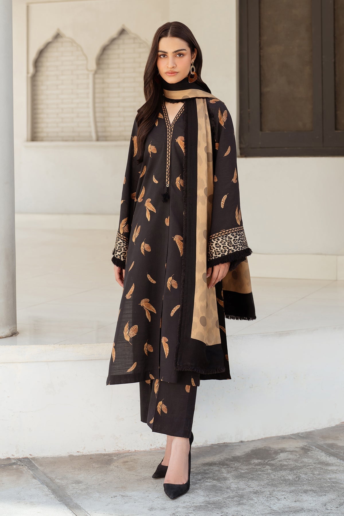 BLOOMSATTIRE- 3PC KARANDI PRINTED BAKP-13