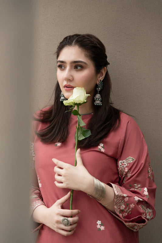 BLOOMSATTIRE- 2PC LAWN EMBROIDERED BA-S128