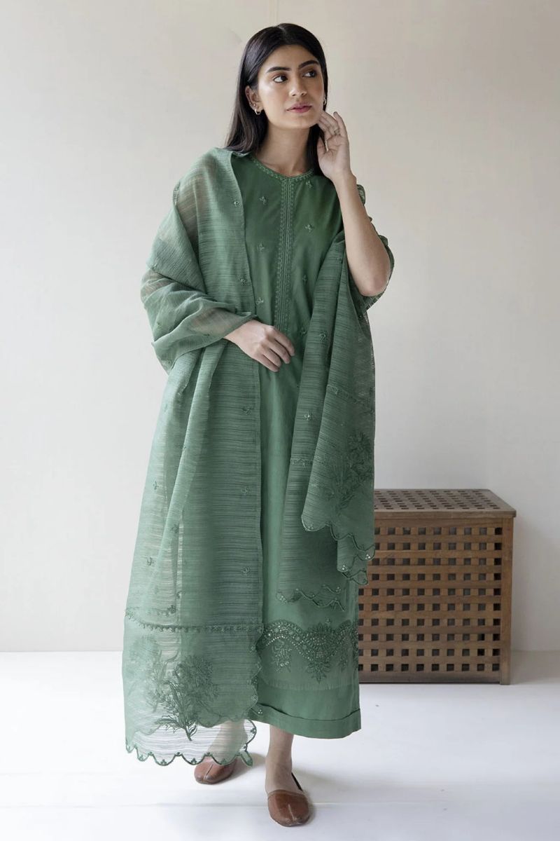 DYOT- 3PC LAWN EMBROIDERED BA-23