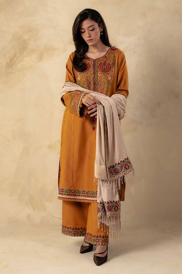 BLOOMSATTIRE - 3PC DHANAK EMBROIDERED BA-W78M