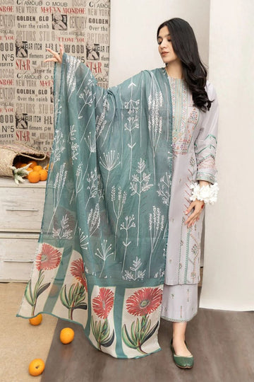 URGE- 3PC LAWN EMBROIDERED BA-108