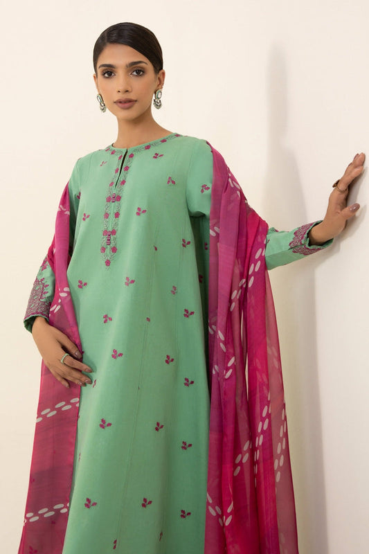 BLOOMSATTIRE  - 3PC LAWN EMBROIDERED BA-62