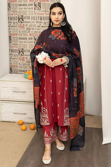 URGE - 3PC DHANAK EMBROIDERED BA-W151