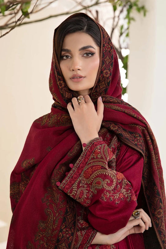 MARIA B -3PC DHANAK EMBRIODERED BA-W100