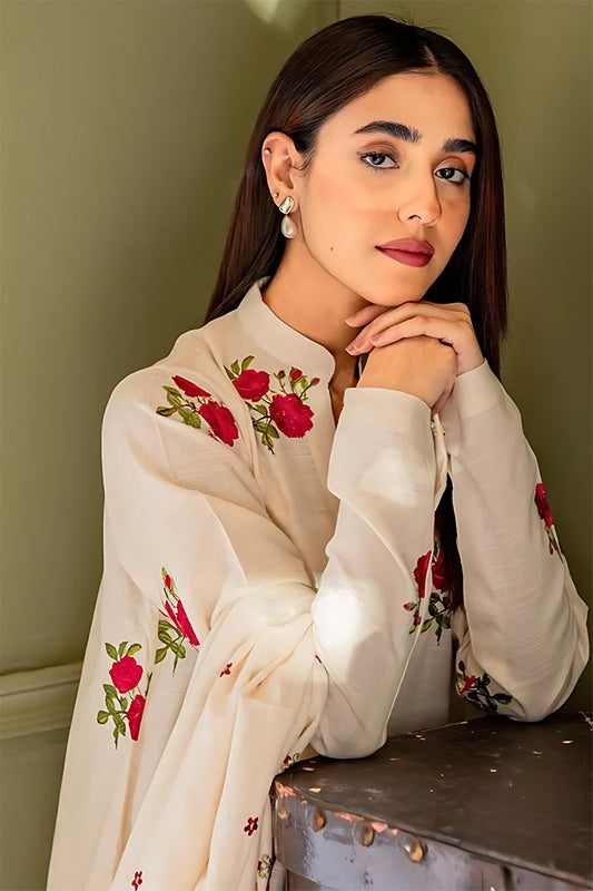 BLOOMSATTIRE- 3PC DHANAK EMBROIDERED BA-W18