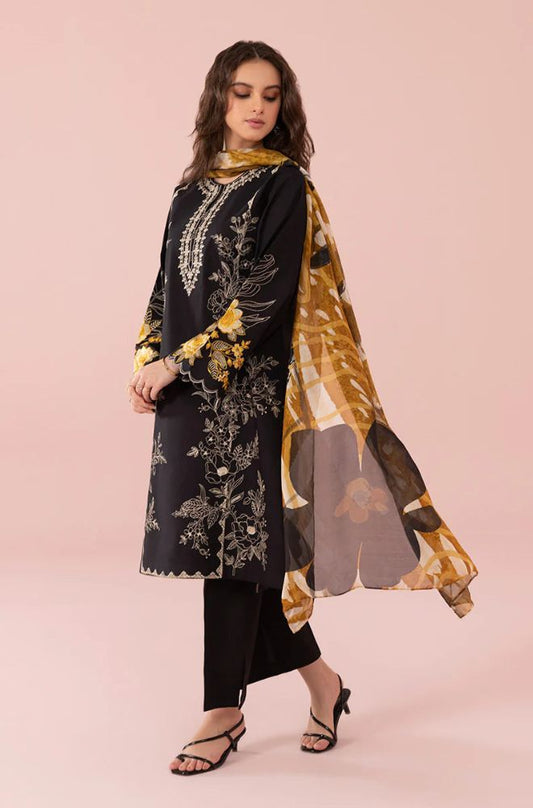 BLOOMSATTIRE -Cambric 3PC EMBROIDERED DRESS BA-01