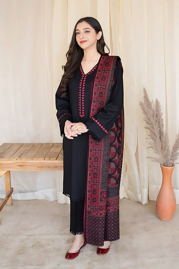 BLOOMSATTIRE- 3PC DHANAK EMBROIDERED BA-W145