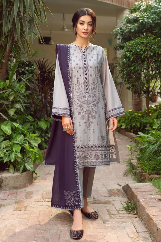 JAZMIN- 3PC LAWN EMBROIDERED BA-34
