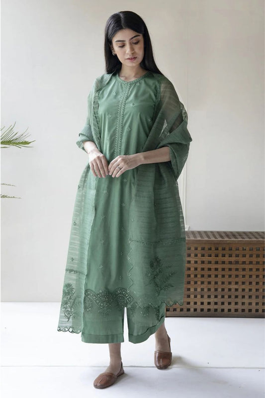 DYOT- 3PC LAWN EMBROIDERED BA-23