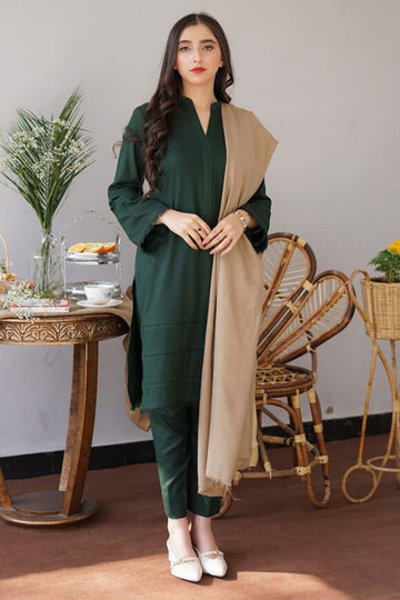 BLOOMSATTIRE- 3PC DHANAK EMBROIDERED BA-W46