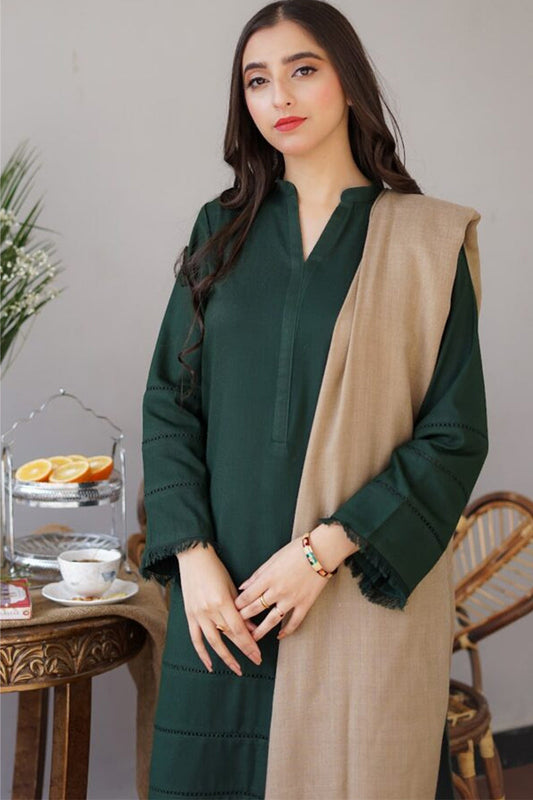 BLOOMSATTIRE- 3PC DHANAK EMBROIDERED BA-W46