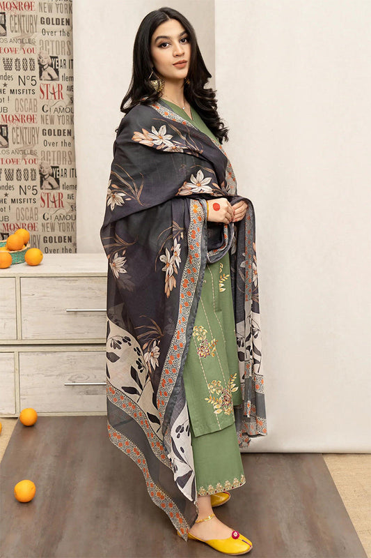 BLOOMSATTIRE - 3PC LAWN EMBROIDERED BA-S114