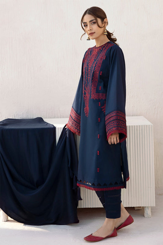 BLOOMSATTIRE- 3PC DHANAK EMBROIDERED BA-W30