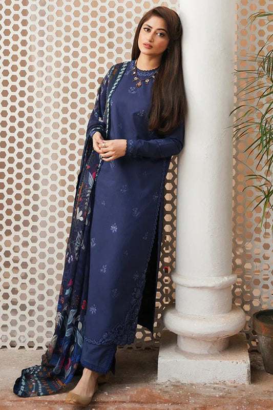 SERAN - 3PC DHANAK EMBROIDERED BA-W139