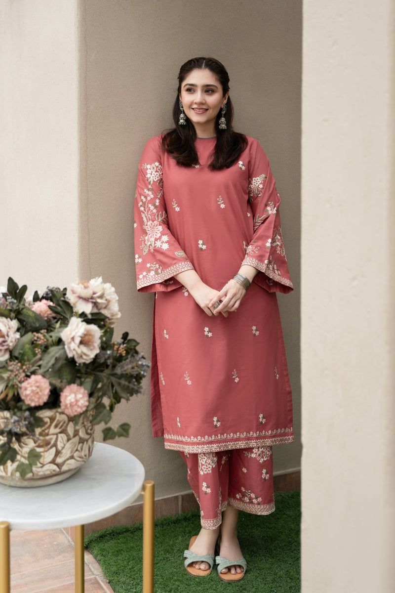 BLOOMSATTIRE- 2PC LAWN EMBROIDERED BA-S128