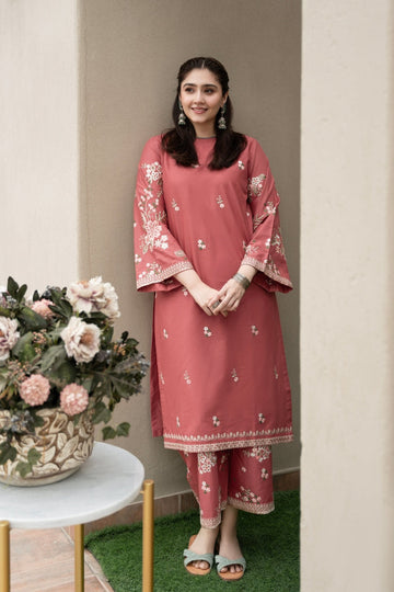 BLOOMSATTIRE- 2PC LAWN EMBROIDERED BA-S128