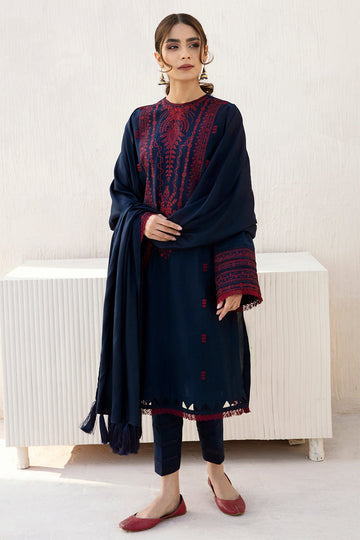 BLOOMSATTIRE- 3PC DHANAK EMBROIDERED BA-W30