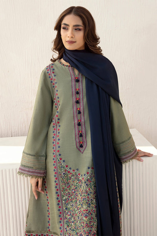 BLOOMSATTIRE- 3PC DHANAK EMBROIDERED BA-W60