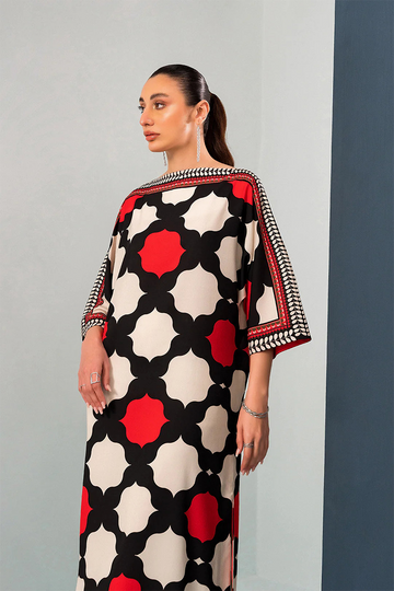 LULUSAR- 2PC DIGITAL SILK PRINTED BASP-08