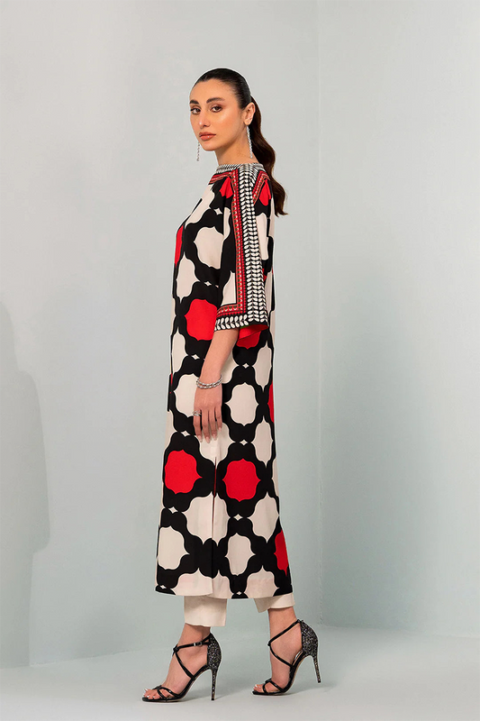 LULUSAR- 2PC DIGITAL SILK PRINTED BASP-08