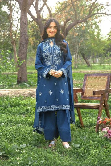 PANACHE - 3PC DHANAK EMBROIDERED BA-W205