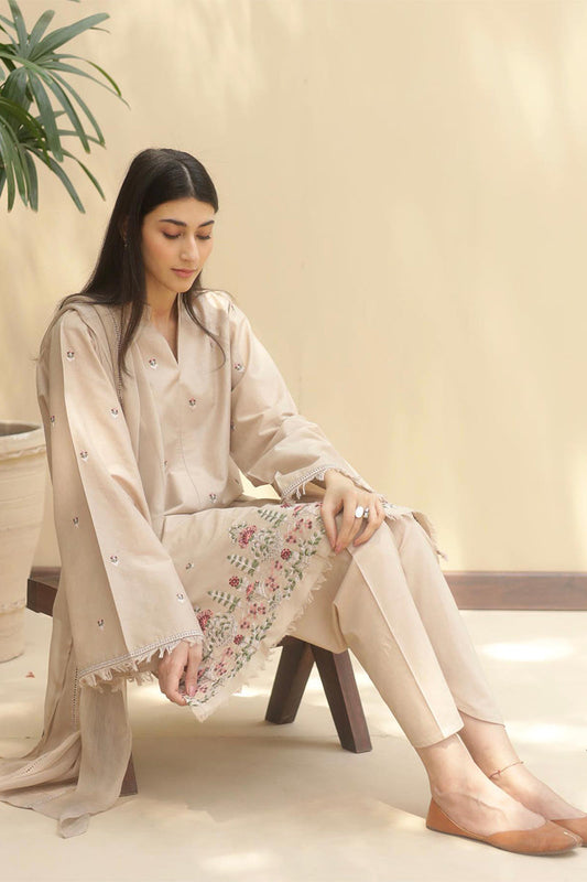 BLOOMSATTIRE-3PC LAWN EMBROIDERED BA-102