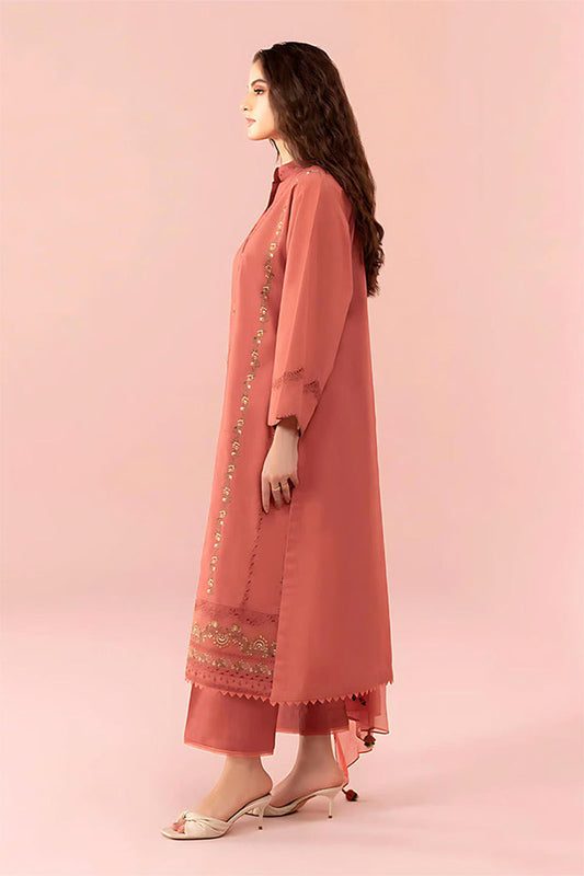 BLOOMSATTIRE- 3PC DHANAK EMBROIDERED BA-W85