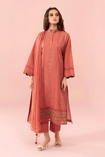 BLOOMSATTIRE- 3PC DHANAK EMBROIDERED BA-W85