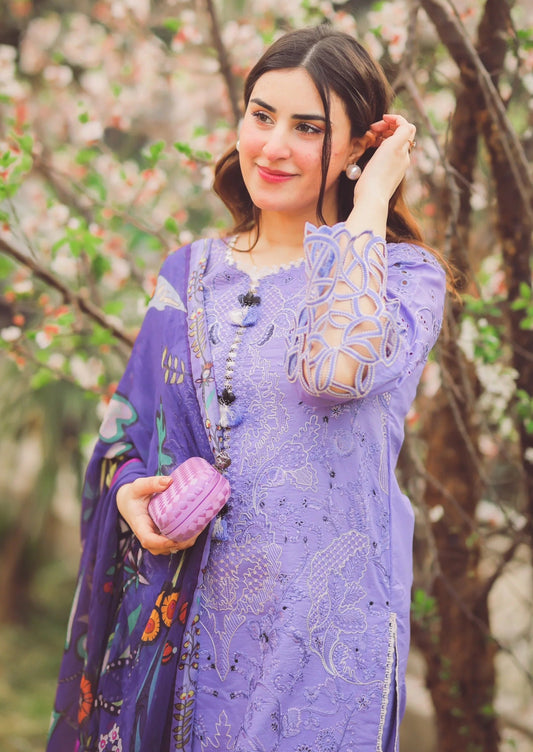 BLOOMSATTIRE- 3PC LAWN EMBROIDERED BA-S94