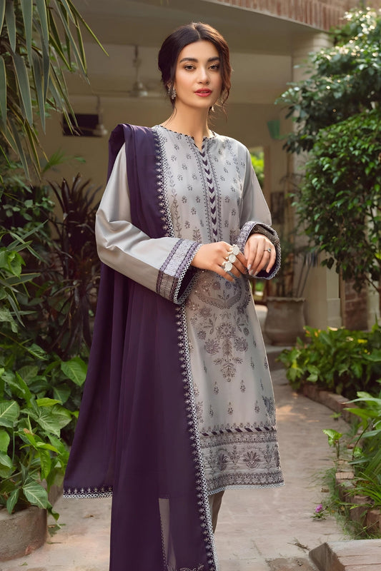 BLOOMSATTIRE -3PC LAWN EMBROIDERED BA-S34