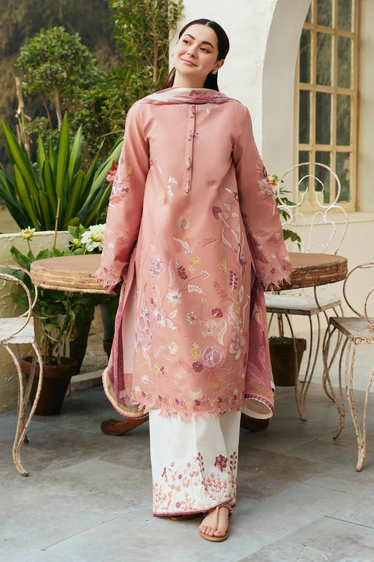 ZARA SHAH JAHAN - 3PC DHANAK EMBROIDERED BA-W89