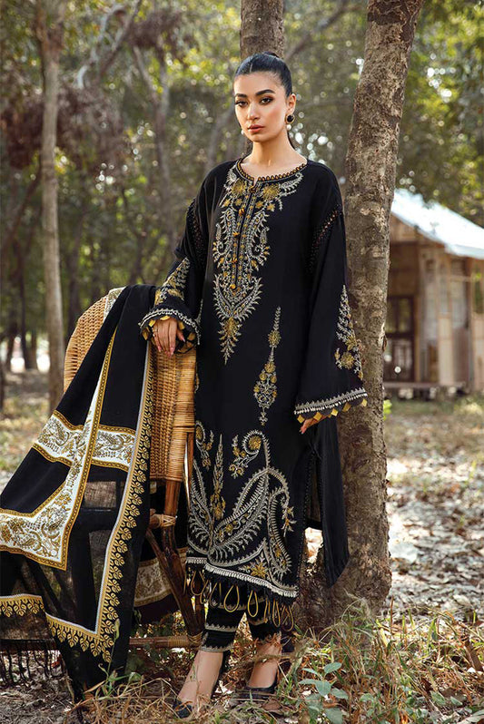 MARIA B- 3PC DHANAK EMBROIDERED BA-W174B