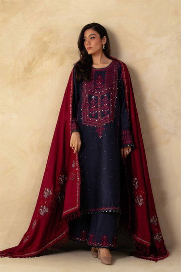 BLOOMSATTIRE - 3PC DHANAK EMBROIDERED BA-W80B