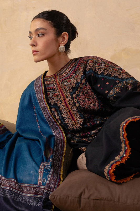 BLOOMSATTIRE - 3PC DHANAK EMBROIDERED BA-W143