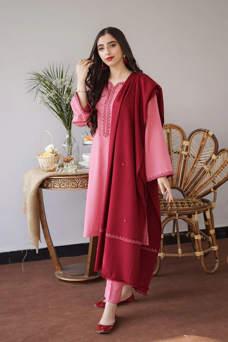 AISLING - 3PC DHANAK EMBROIDERED BA-W161