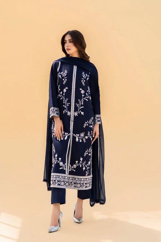 SERAN - 3PC DHANAK EMBROIDERED BA-W206