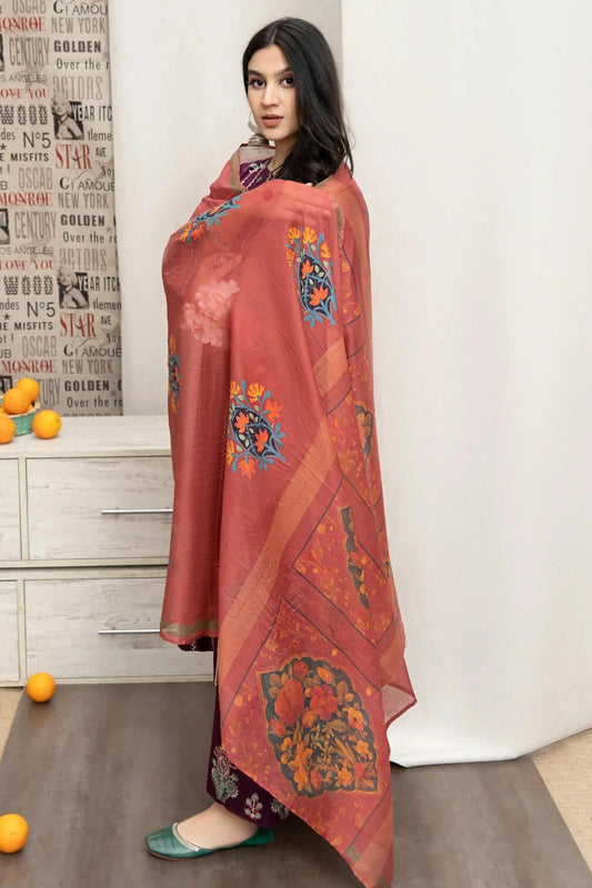 URGE - 3PC DHANAK EMBROIDERED BA-W153