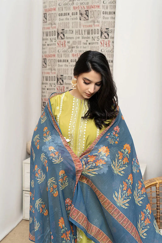 URGE - 3PC DHANAK EMBROIDERED BA-W110
