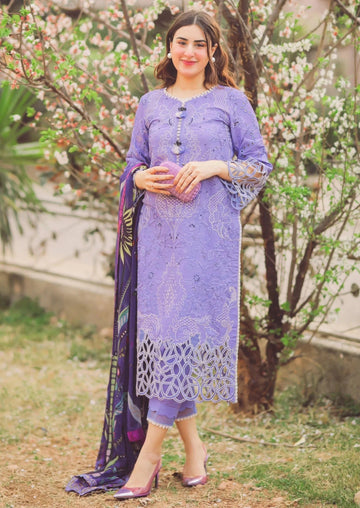 MUSHQ - 3PC DHANAK EMBROIDERED BA-W94